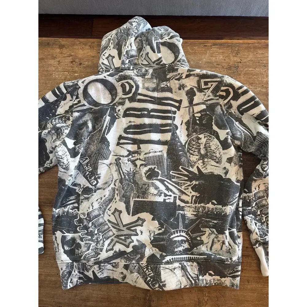 Skull NY graphics Zoo York hoodie M